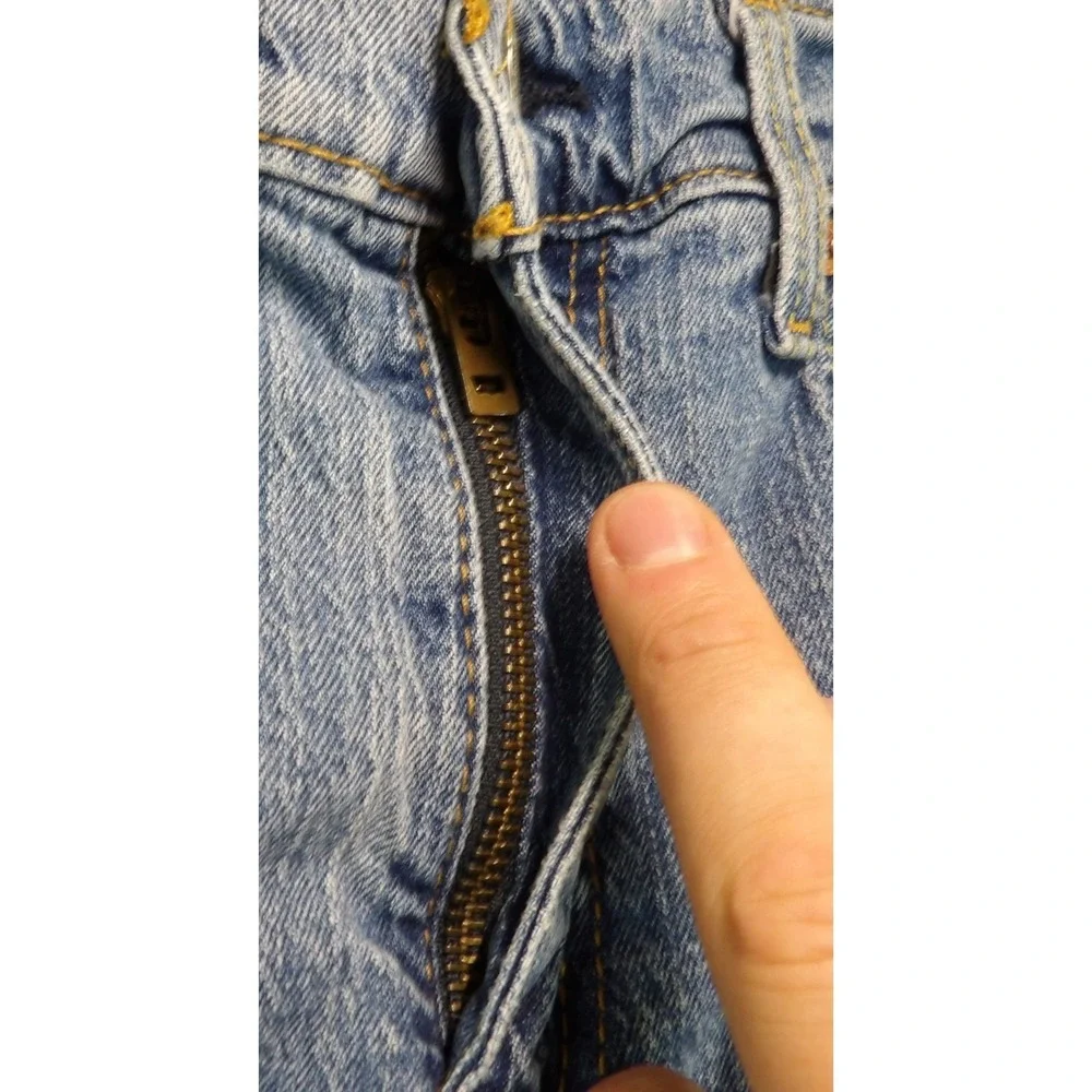 Levis 527 Slim Bootcut Jeans Men 30x30 Blue Denim Light Wash Red Tab Casual Work